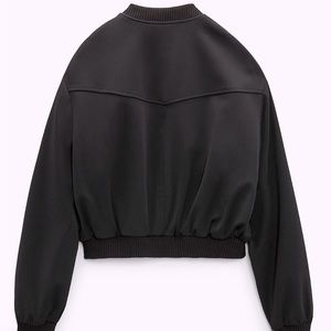 Zara Snap Button Bomber Jacket